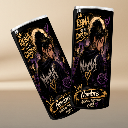 The Queen of My Heart – Personalized Mother's Day Tumbler 20oz