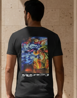 Demon Slayer Black T-Shirt - 4 Epic Character Panels Design