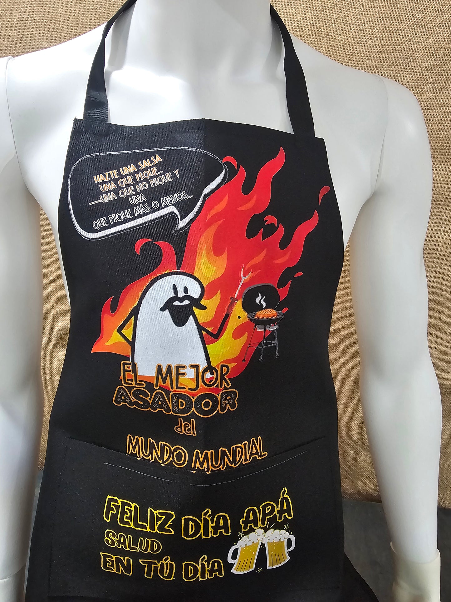 Mandil 'El Mejor Asador del Mundo Mundial' – Edición Día del Padre