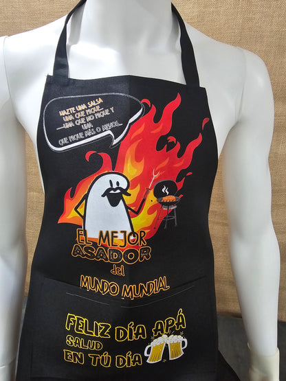 Mandil 'El Mejor Asador del Mundo Mundial' – Edición Día del Padre