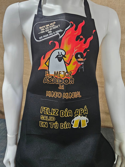 Mandil 'El Mejor Asador del Mundo Mundial' – Edición Día del Padre