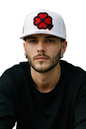 Premium Red Clover Cap-White