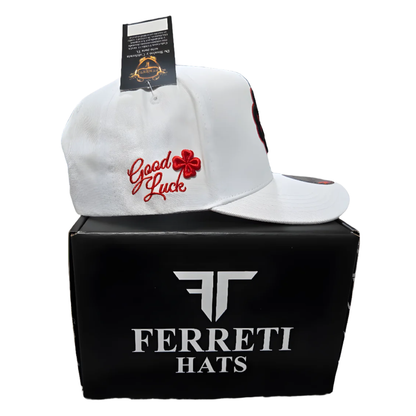 Premium Red Clover Cap-White