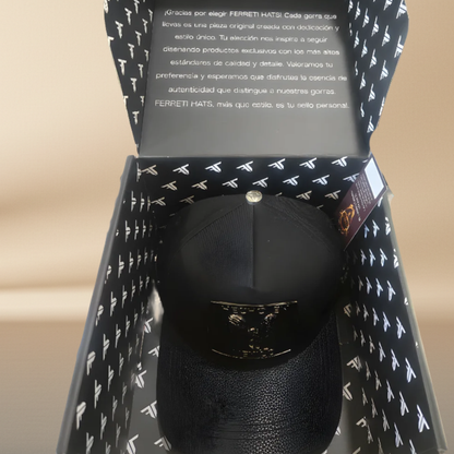 Ferreti Hats Original Mexican Rooster Cap with Silver Plate - Hecho en Mexico