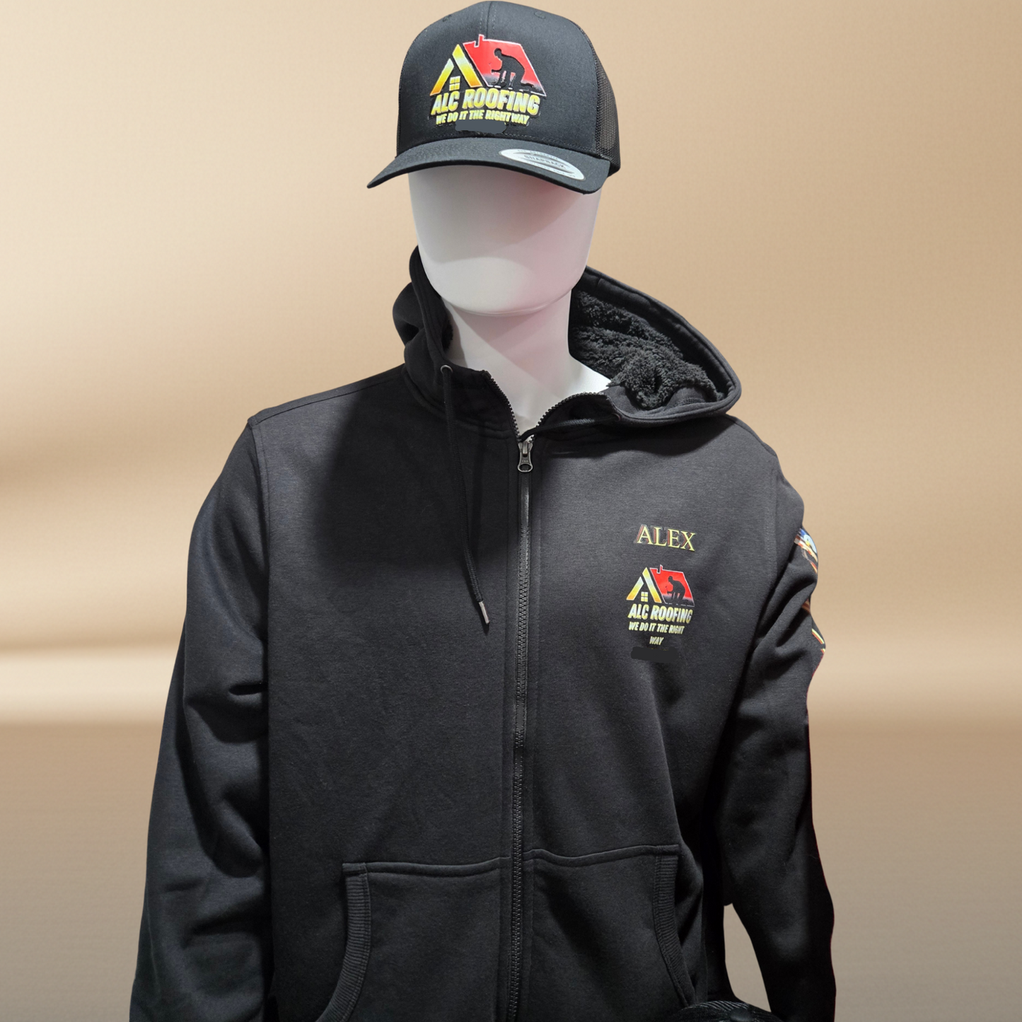 Uniformes Personalizados para Construcción y Roofing - Sudaderas y Gorras