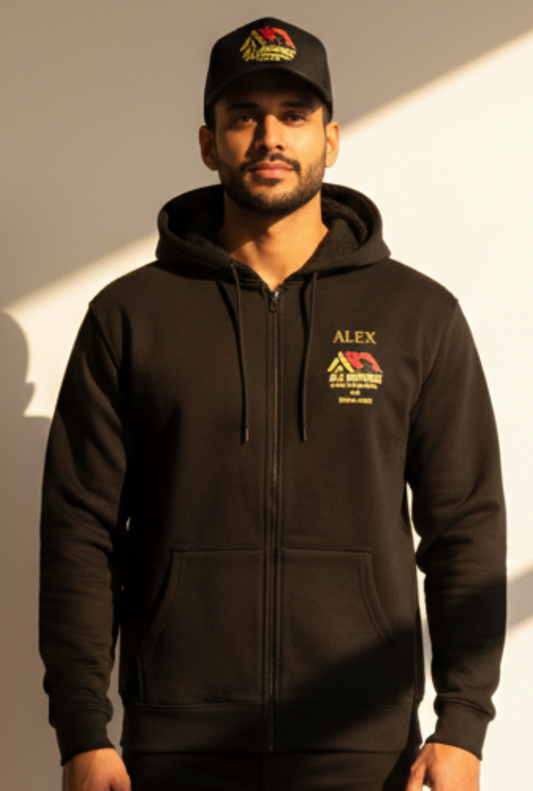Uniformes Personalizados para Construcción y Roofing - Sudaderas y Gorras