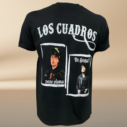 Peso Pluma & Tito Double P Halftone Portrait T-Shirt - Premium Quality