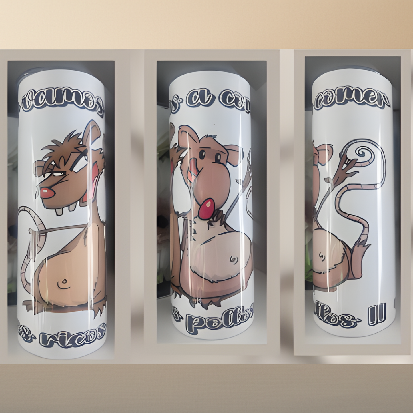 T-Shirt & 20oz Tumbler Set - Tlacuache & Cuache Movie Characters