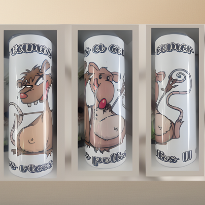 T-Shirt & 20oz Tumbler Set - Tlacuache & Cuache Movie Characters