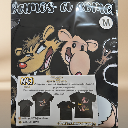 T-Shirt & 20oz Tumbler Set - Tlacuache & Cuache Movie Characters