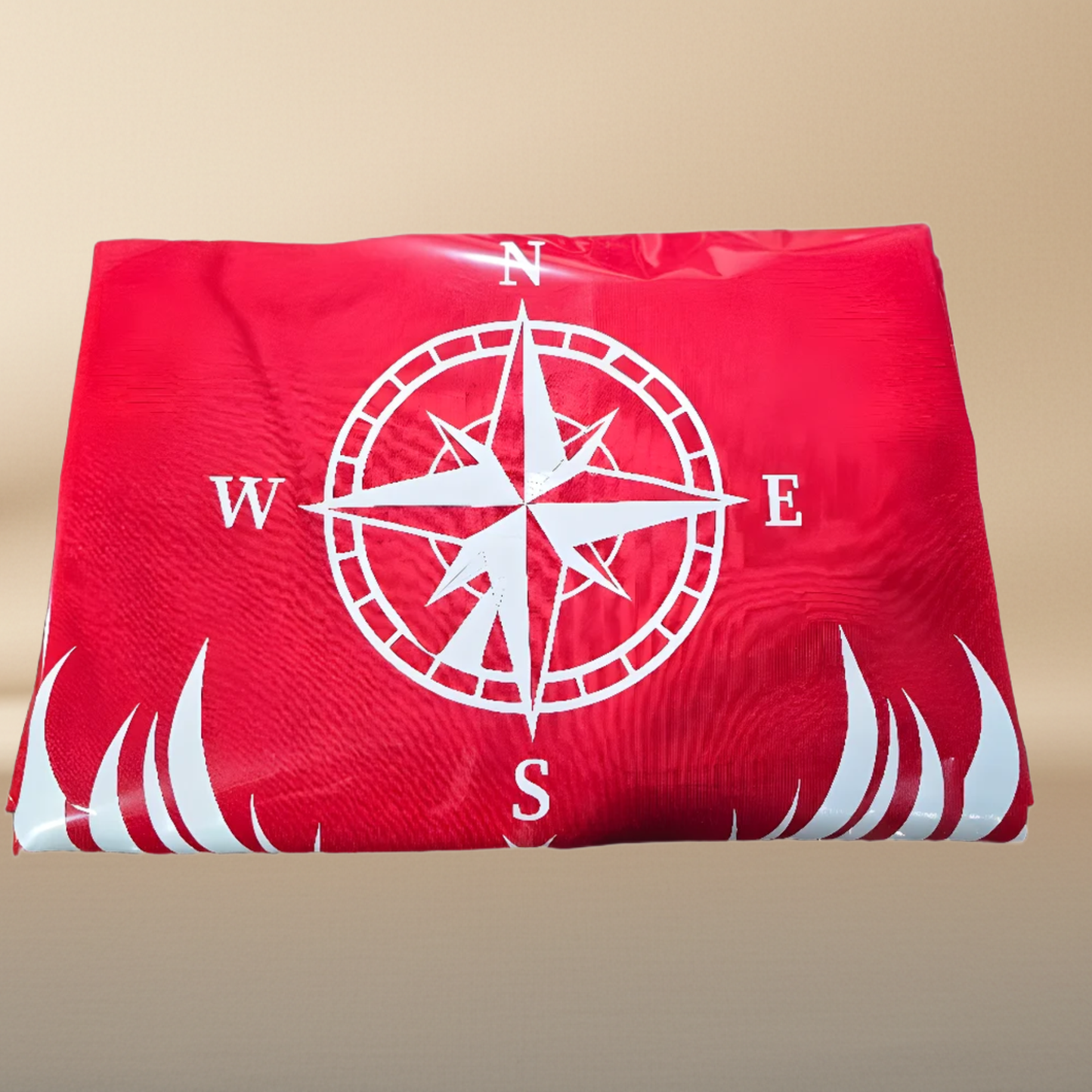 Red Unisex T-Shirt with White Textile Vinyl Design