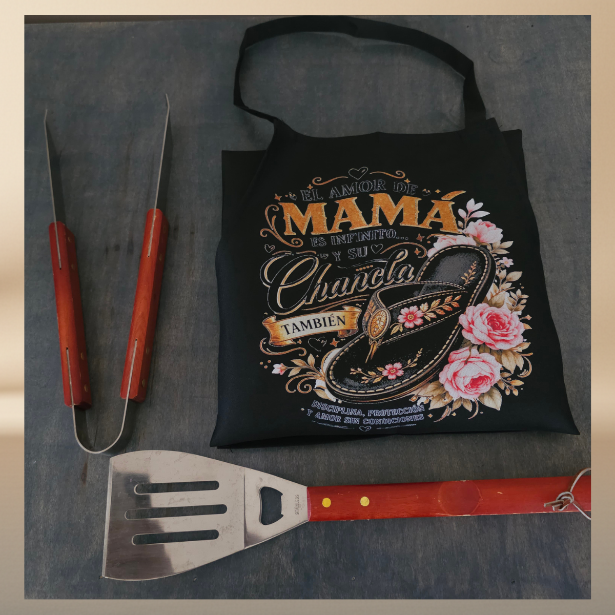 Limited Edition Floral Chancla Apron — Mother's Day Gift