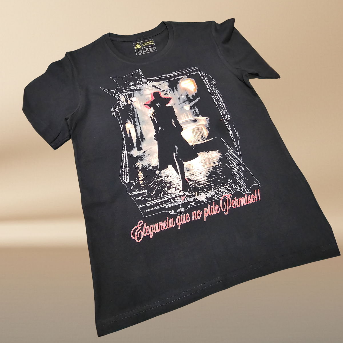 "Elegance That Asks No Permission" T-Shirt | Halftone Print