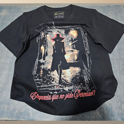"Elegance That Asks No Permission" T-Shirt | Halftone Print
