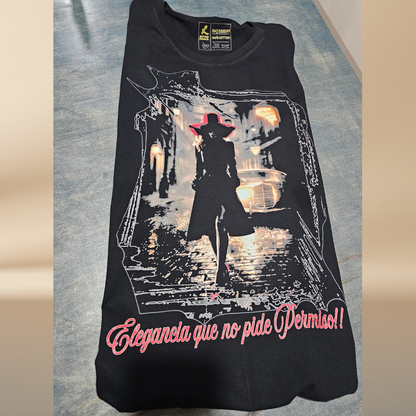 "Elegance That Asks No Permission" T-Shirt | Halftone Print