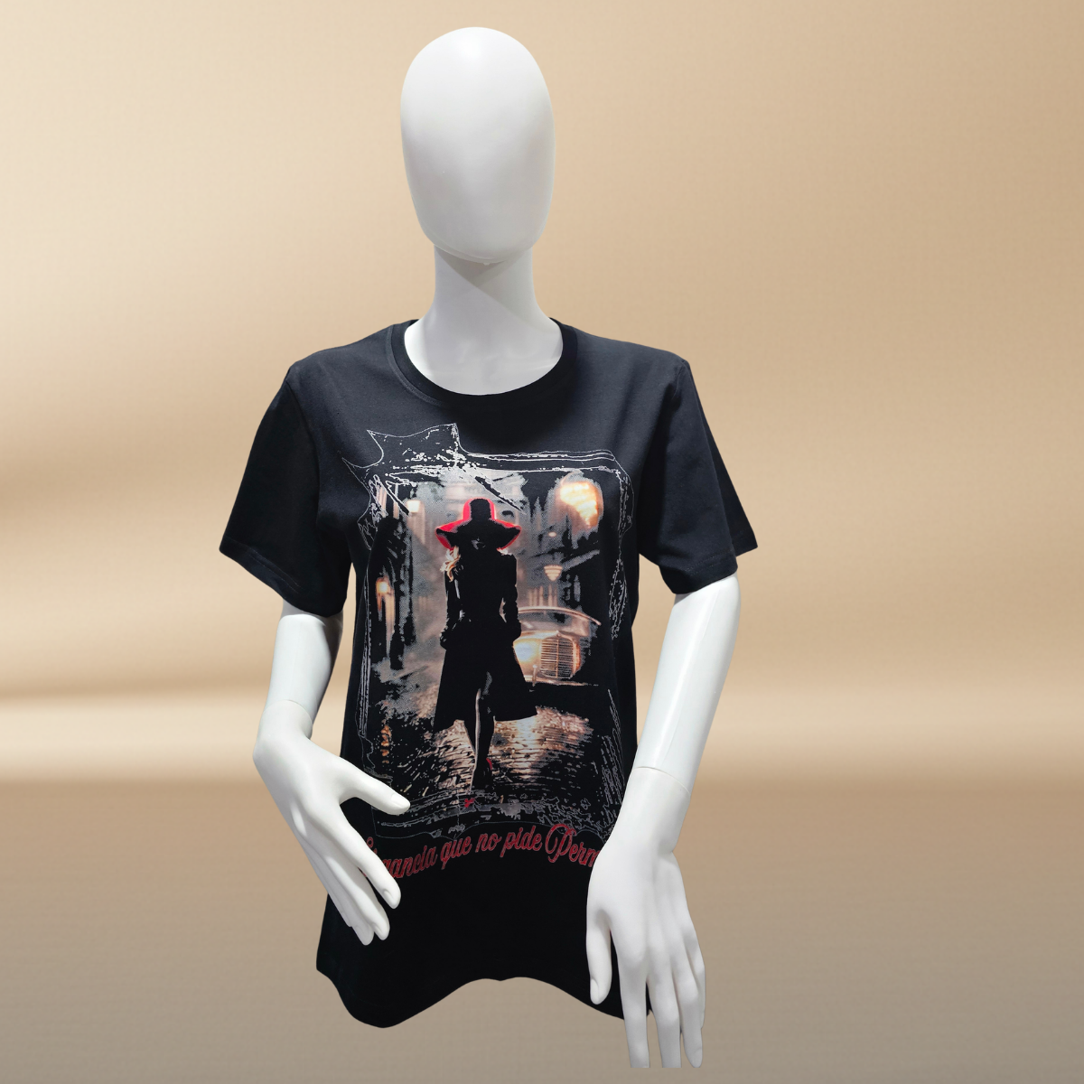 "Elegance That Asks No Permission" T-Shirt | Halftone Print