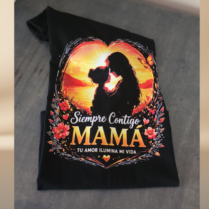"Always With You, Mom" T-Shirt – Mother's Day Edition | Halftone Print