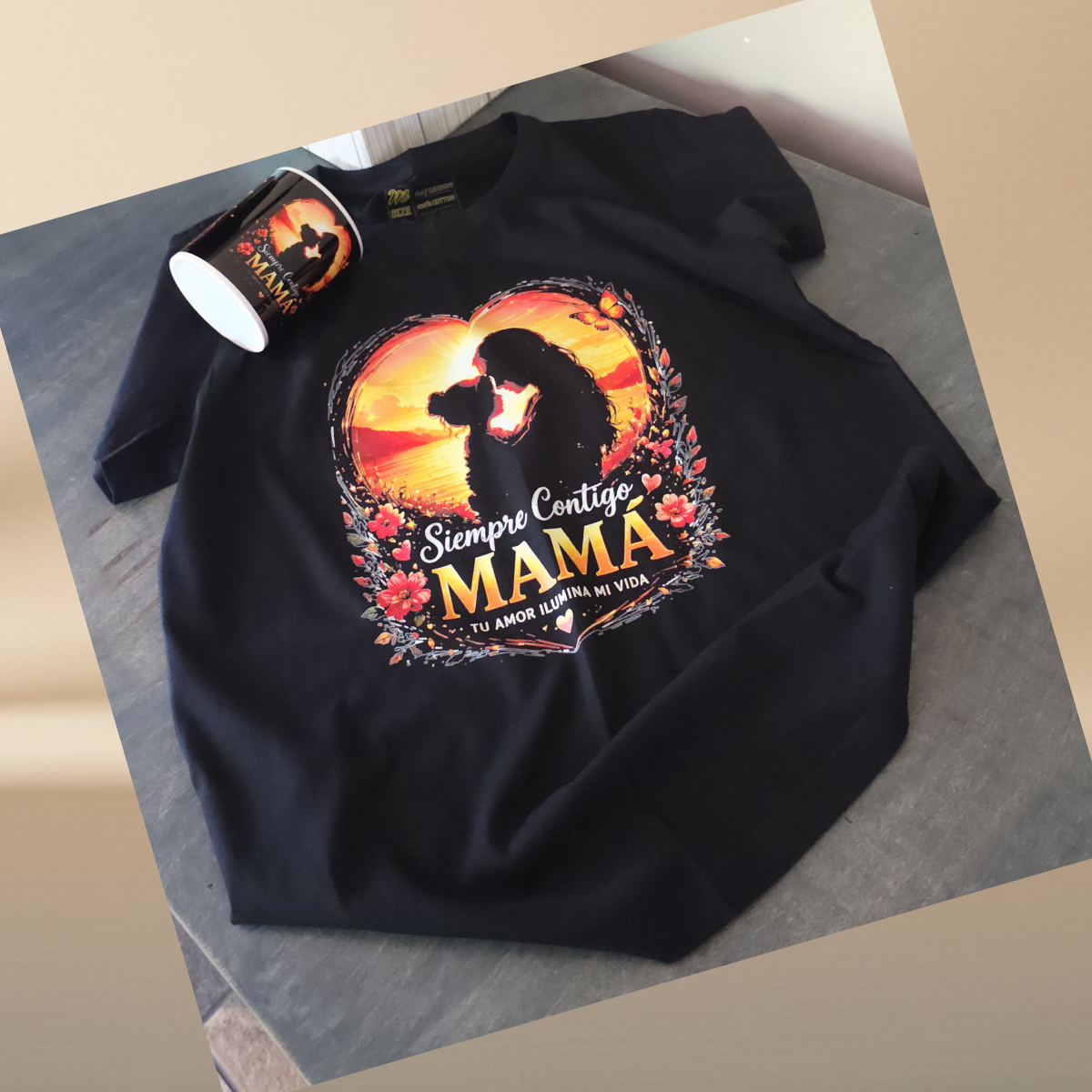 "Always With You, Mom" T-Shirt – Mother's Day Edition | Halftone Print