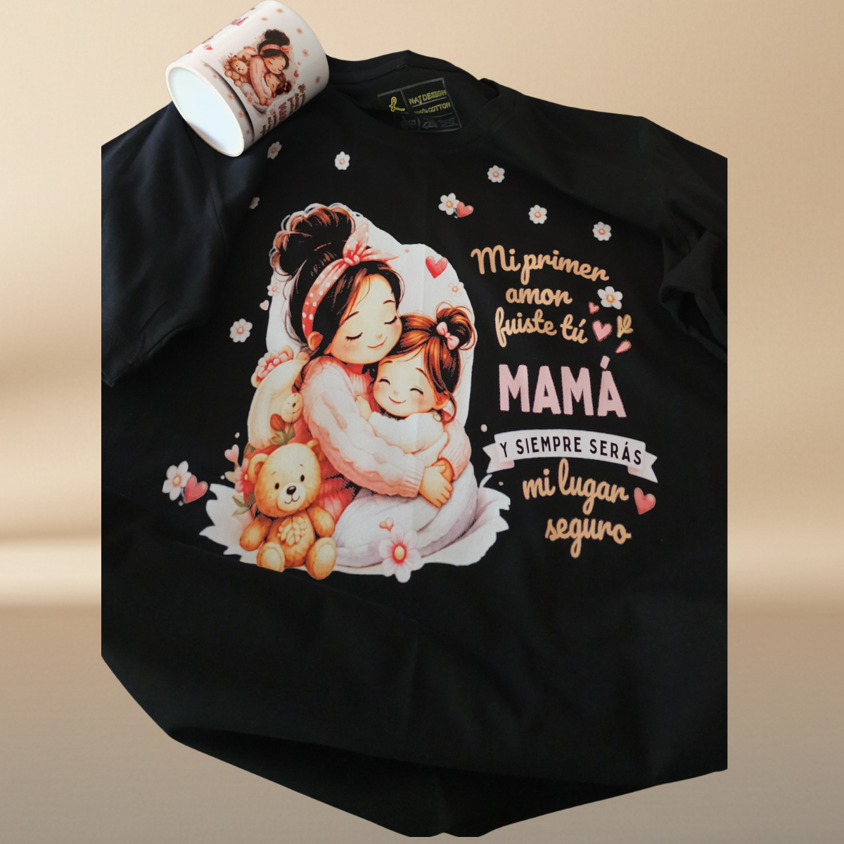 "My First Love, My Safe Place" T-Shirt – Mother's Day Edition | Halftone Print