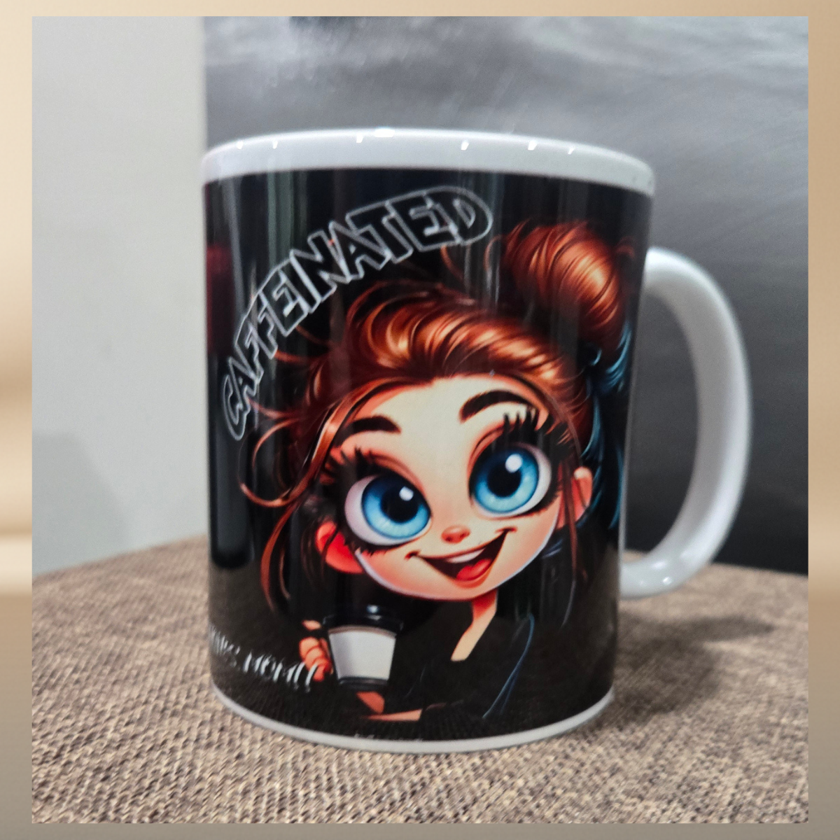 Coffee Mood Mug – Caffeinated & Coffee | 11 oz Ceramic Mug
