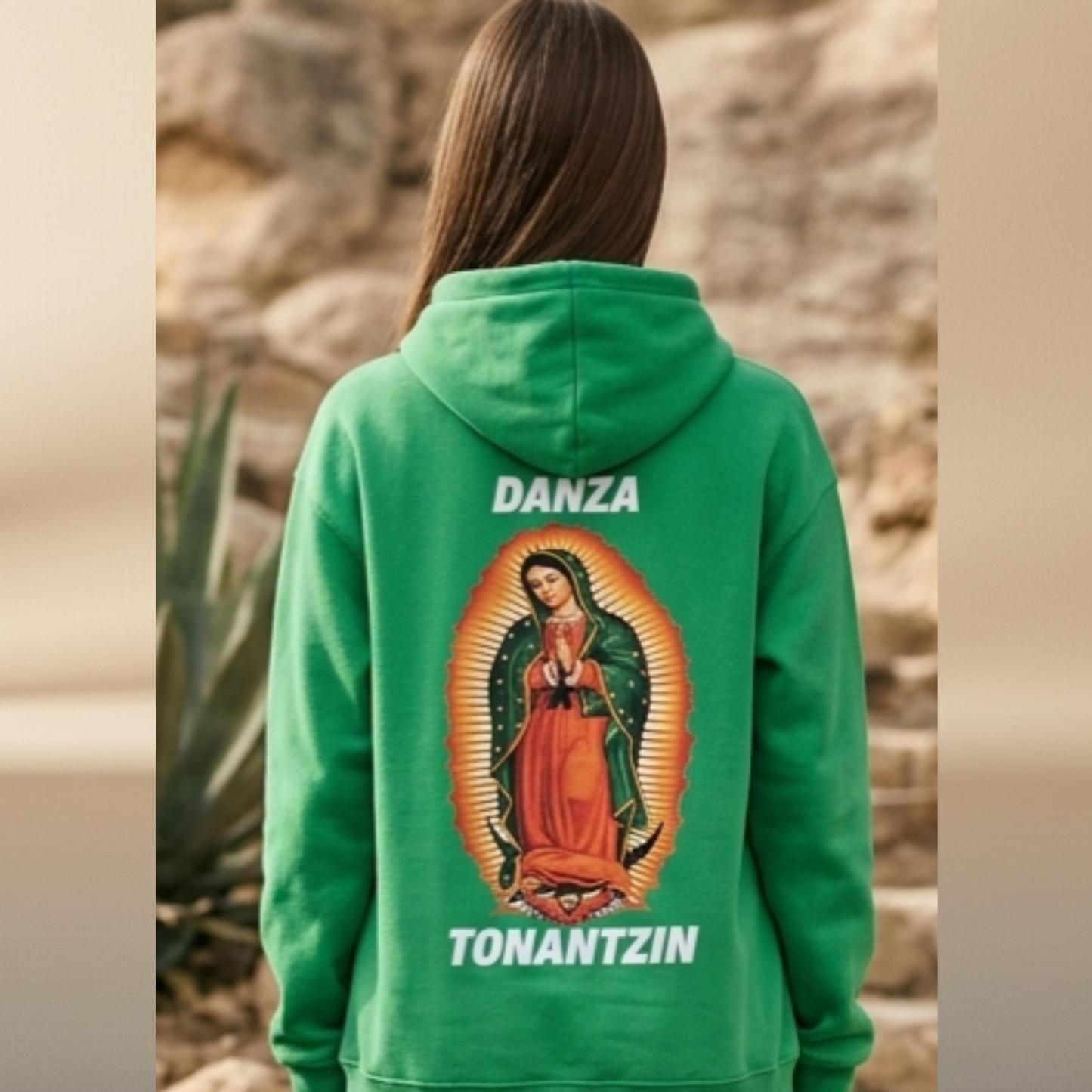 Danza Tonantzin Hoodie — Kelly Green