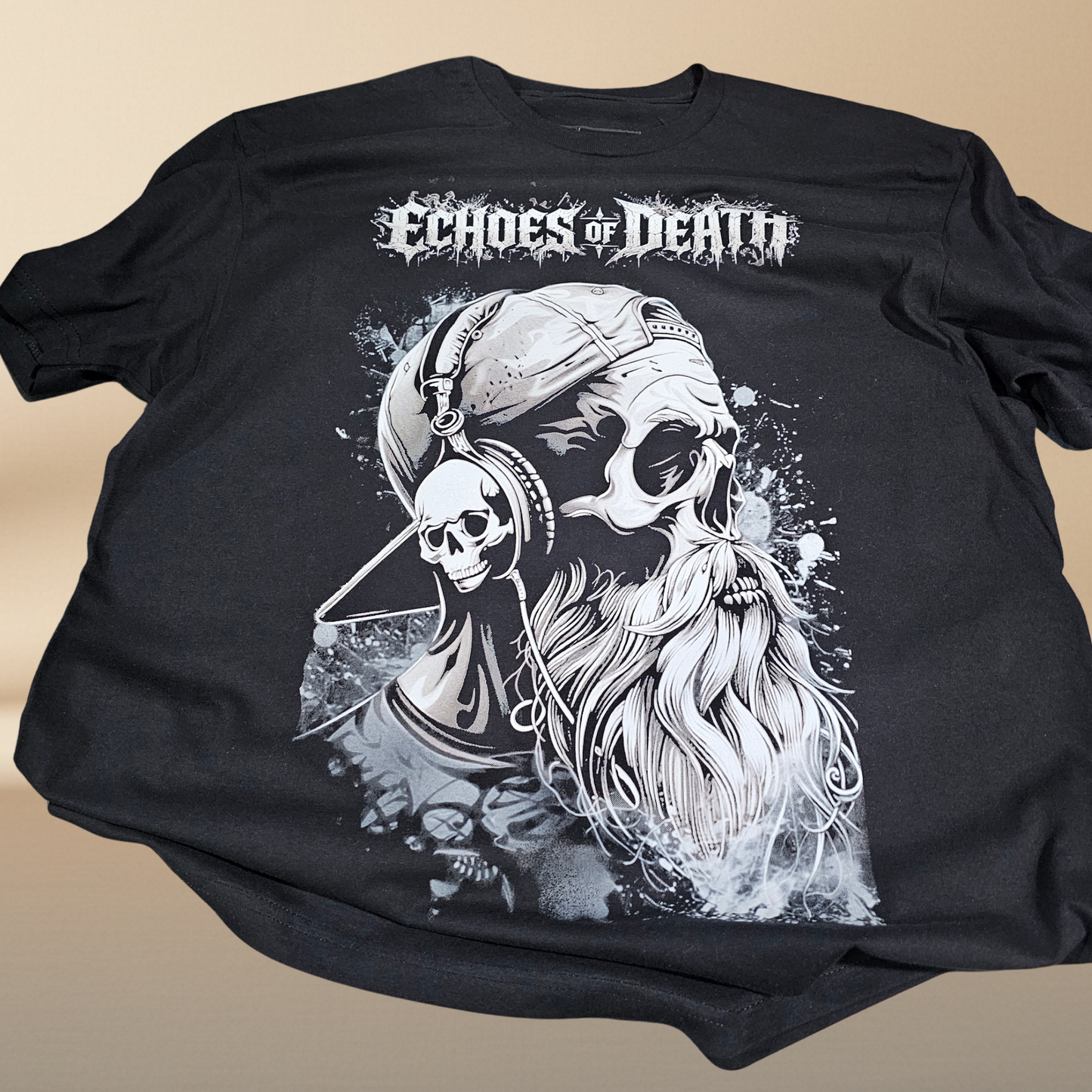 Echoes of Death – Skull Headphones Tee