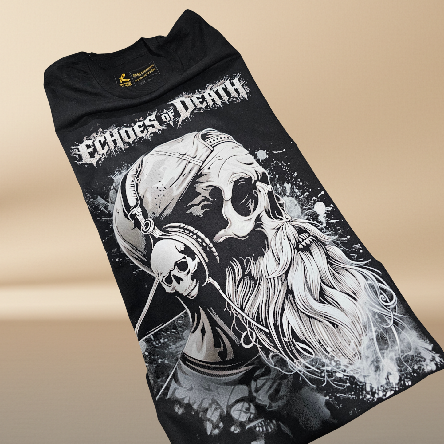 Echoes of Death – Skull Headphones Tee