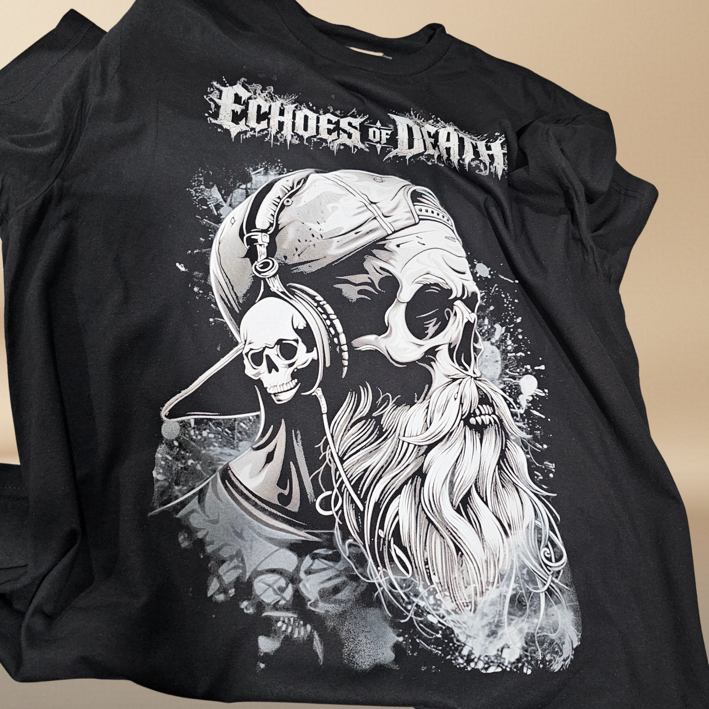 Echoes of Death – Skull Headphones Tee