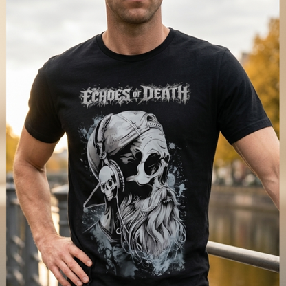 Echoes of Death – Skull Headphones Tee