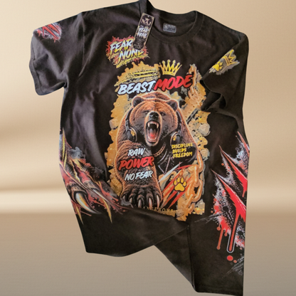 Beast Mode Multi-Print T-Shirt | FEAR NONE