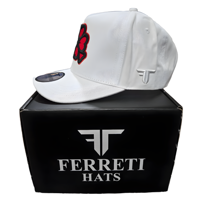 Premium Red Clover Cap-White