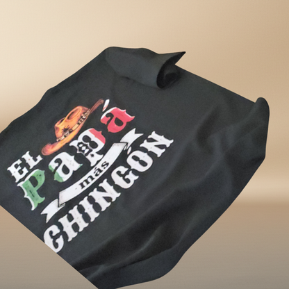 El Papa Mas Chingon Black T-Shirt | Father's Day Limited Edition