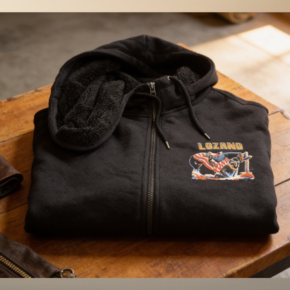 Cowboy Prayer Cotton Hoodie – Custom Halftone Art