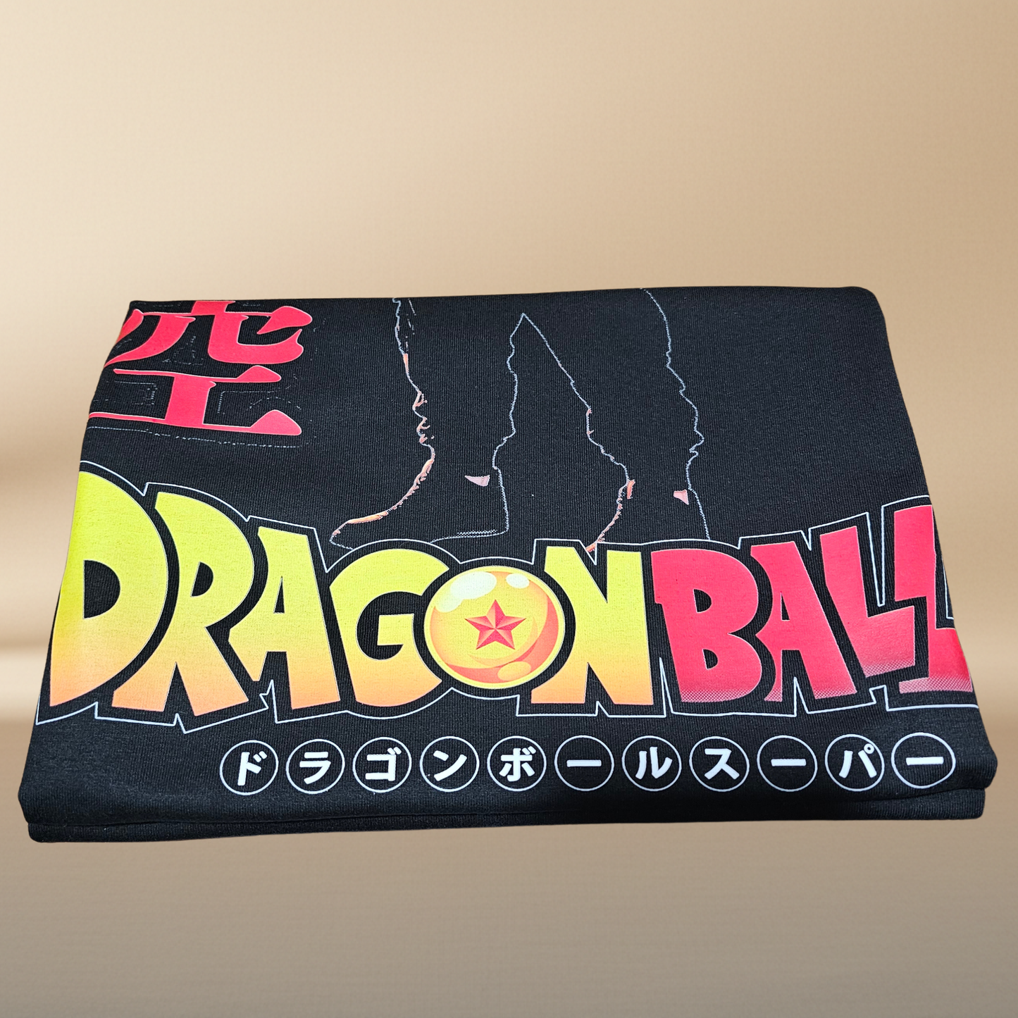 Anime Warrior Halftone T-Shirt — Black