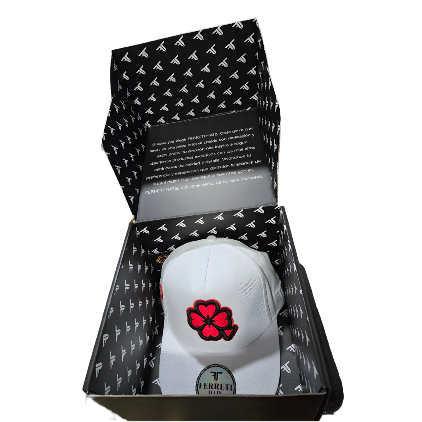 Premium Red Clover Cap-White