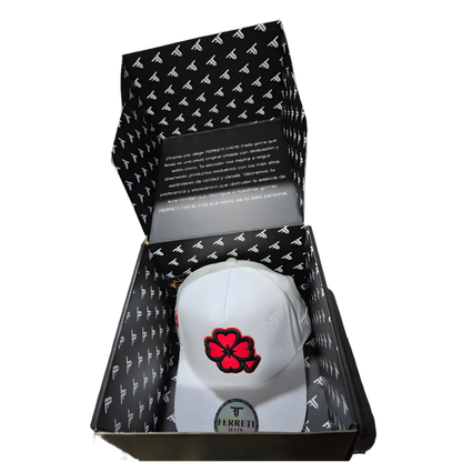 Premium Red Clover Cap-White