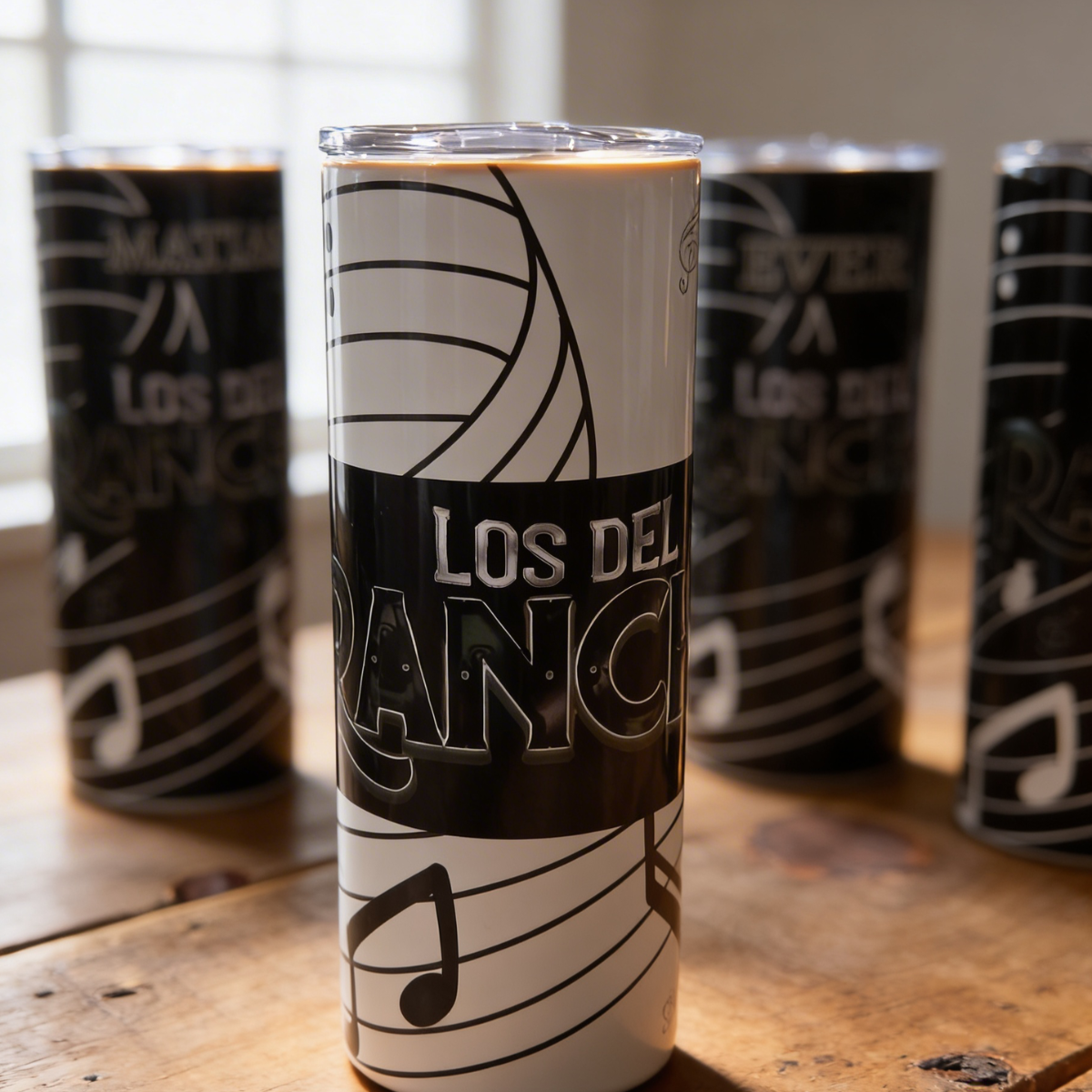Los del Rancho 20oz Sublimated Tumbler – Musical Notes Edition
