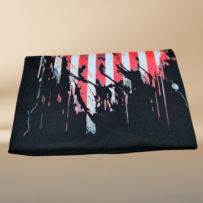USA Flag Halftone T-Shirt — Black