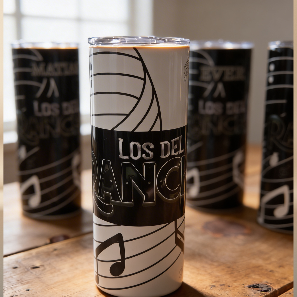 Los del Rancho 20oz Sublimated Tumbler – Musical Notes Edition