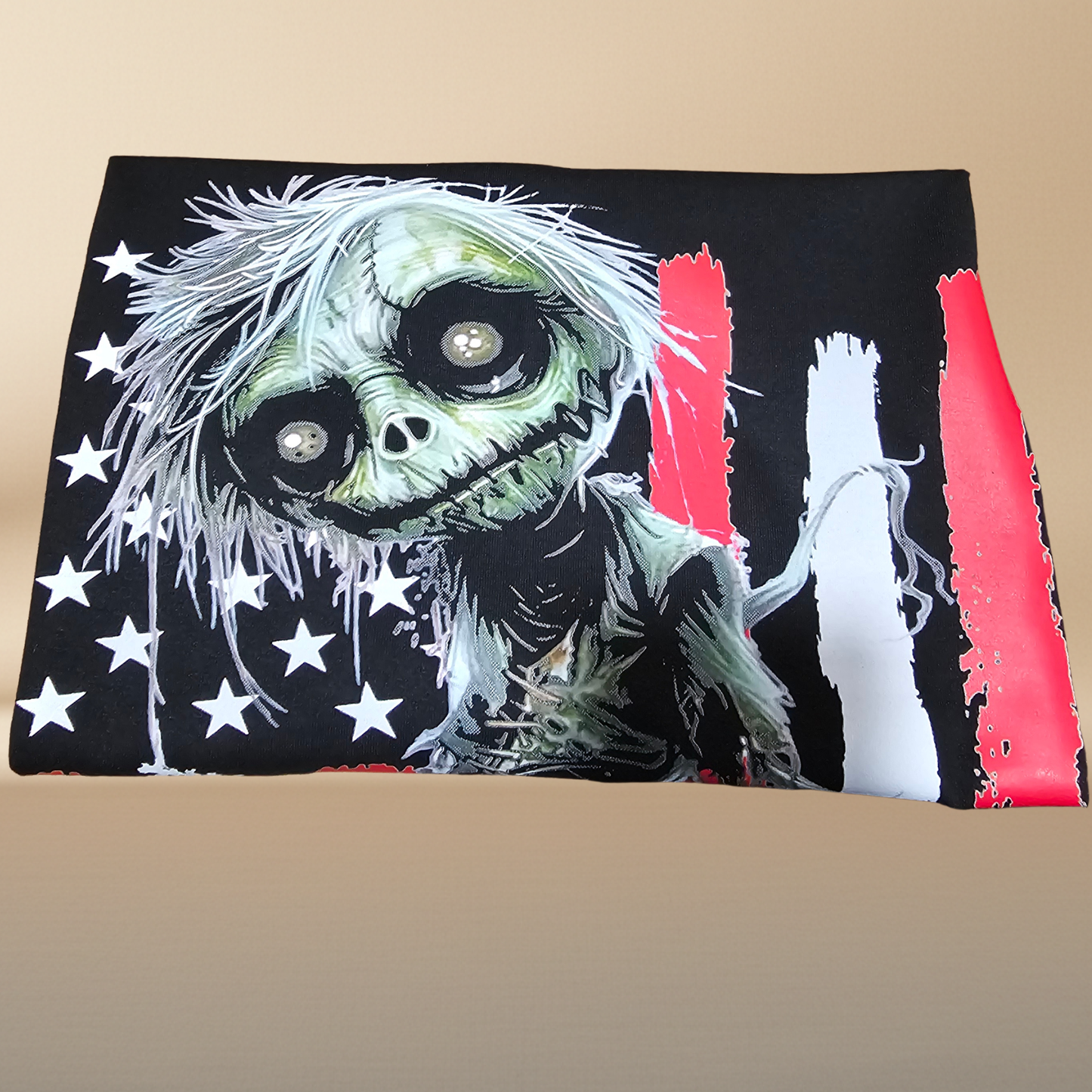 American Zombie Halftone T-Shirt — Black