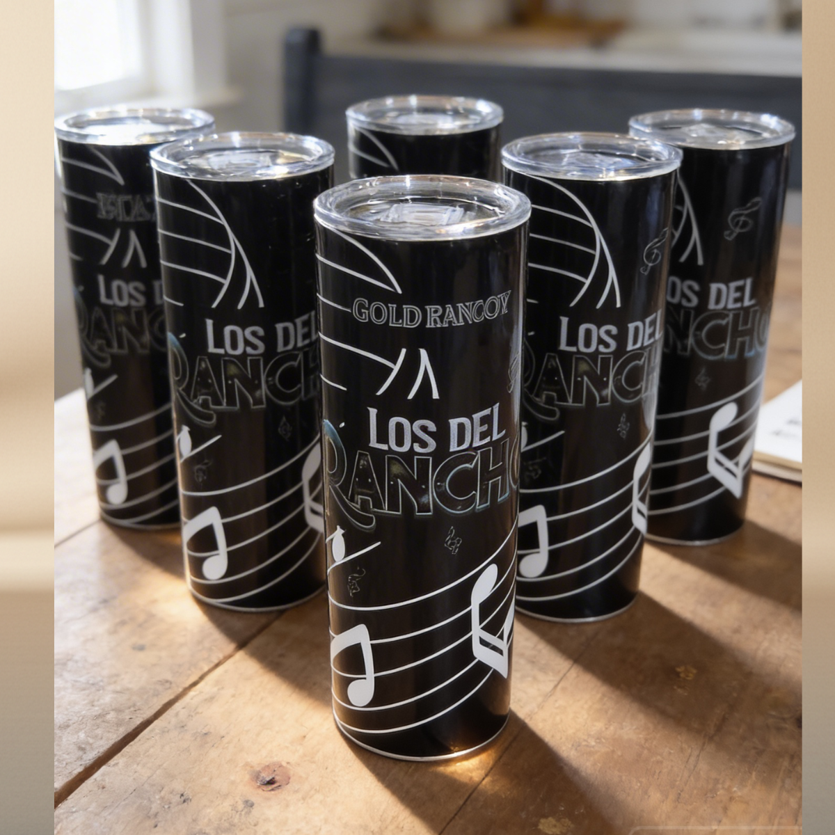 Los del Rancho 20oz Sublimated Tumbler – Musical Notes Edition