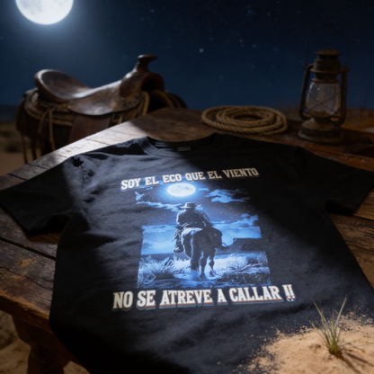 "I Am the Echo" Western Night Graphic Tee