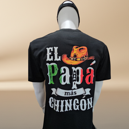 El Papa Mas Chingon Black T-Shirt | Father's Day Limited Edition