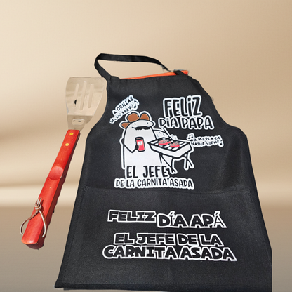 Mandil 'El Jefe de la Carnita Asada' – Edición Día del Padre