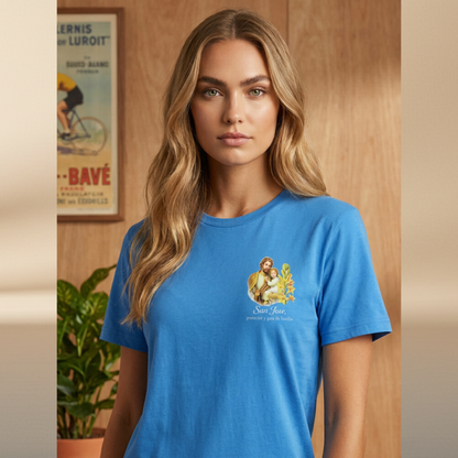 San José Protector T-Shirt - Sky Blue Cotton