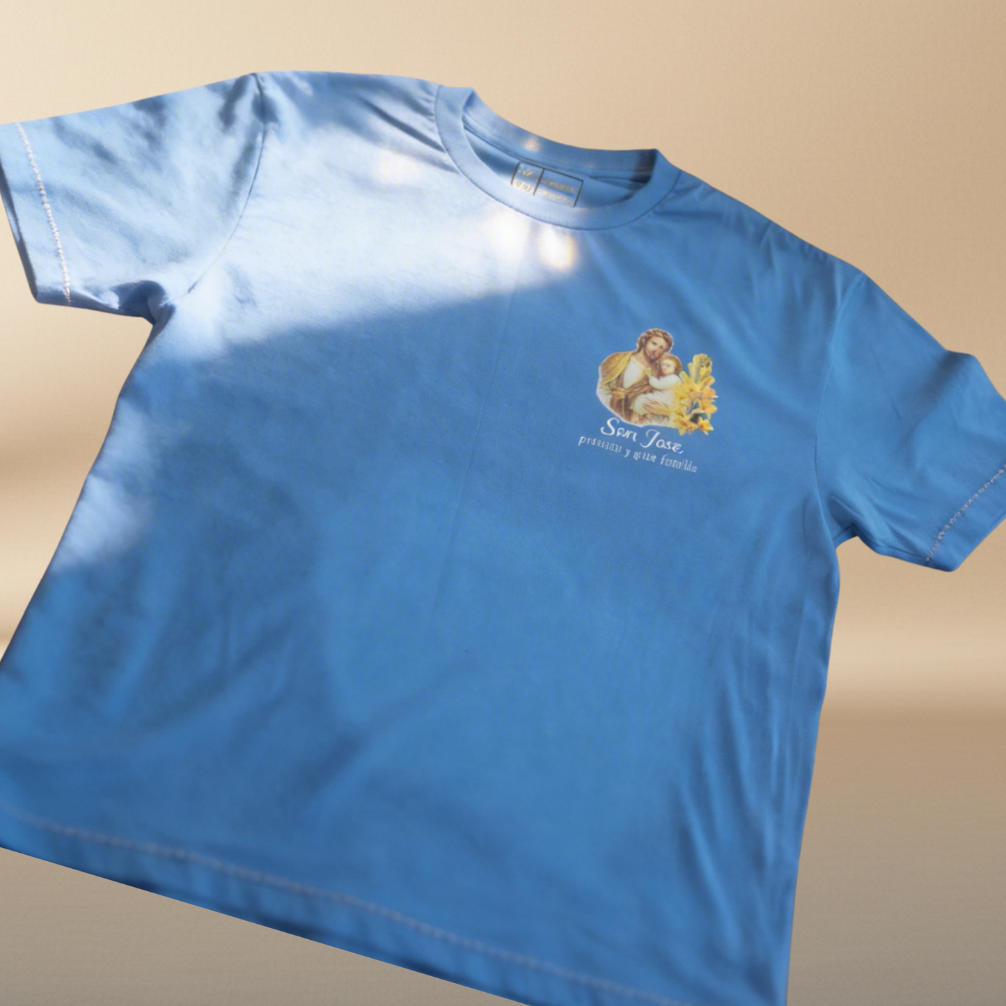 San José Protector T-Shirt - Sky Blue Cotton