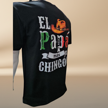 El Papa Mas Chingon Black T-Shirt | Father's Day Limited Edition