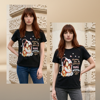 "My First Love, My Safe Place" T-Shirt – Mother's Day Edition | Halftone Print