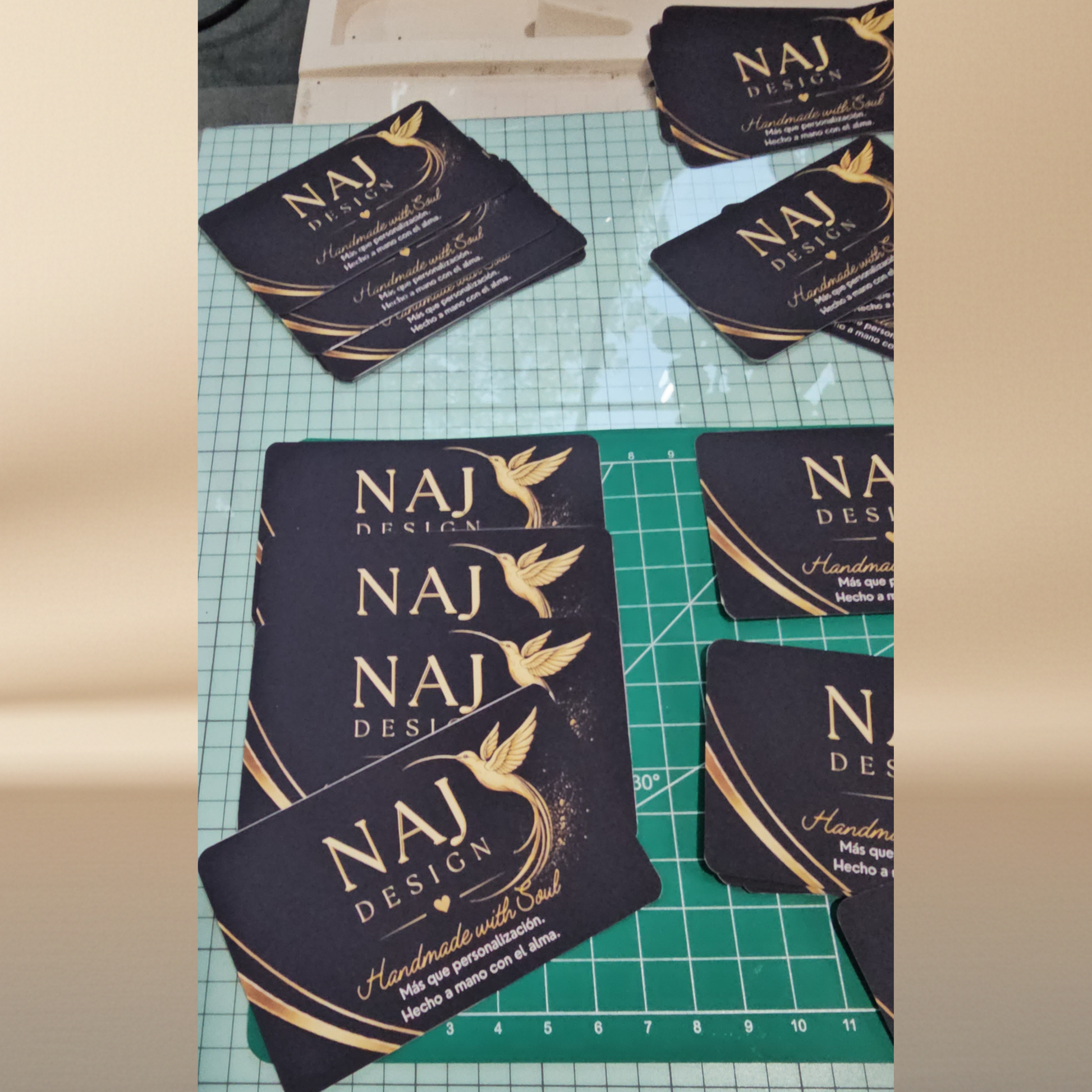 Tarjetas de presentación NAJ Design - ejemplo real de nuestro trabajo