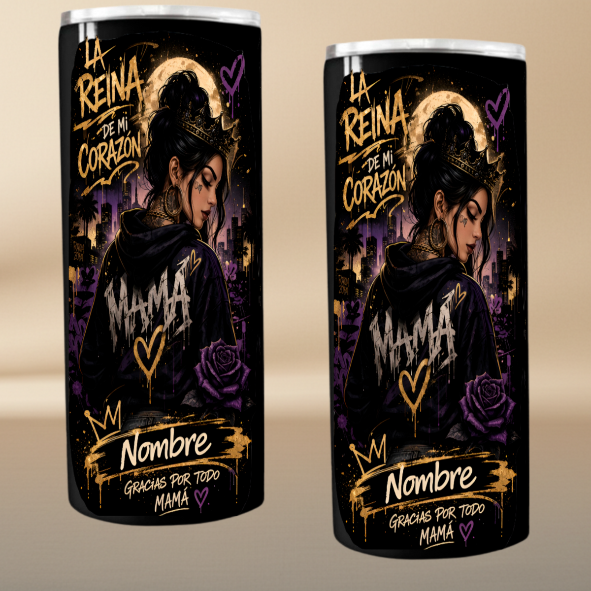 The Queen of My Heart – Personalized Mother's Day Tumbler 20oz